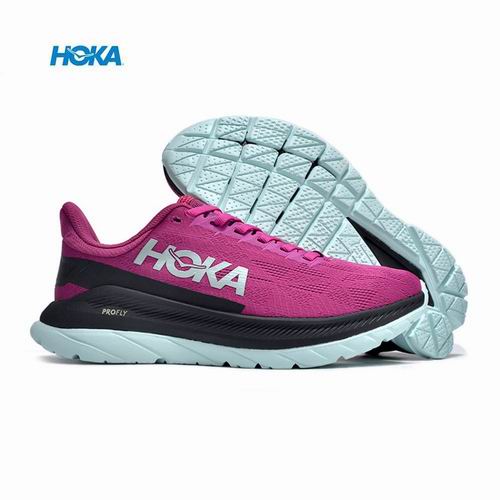 Cheap Hoka Mach 4 Men Women Running Shoes Purple Black Blue-03 - Click Image to Close